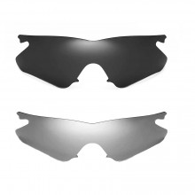 New Walleva Polarized Titanium + Black Replacement Lenses For Oakley M Frame Heater Sunglasses